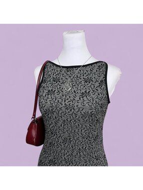 90s gray black floral goth grunge emo whimsygoth dark romantic maxi dress